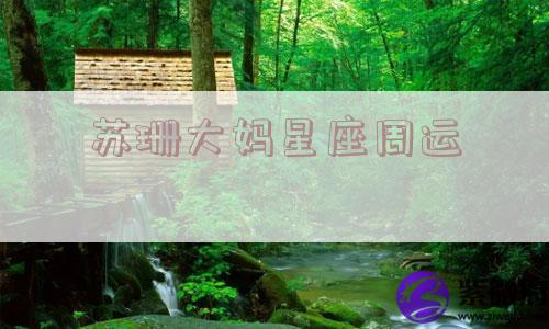 苏珊大妈星座周运