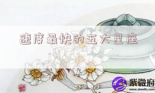速度最快的五大星座