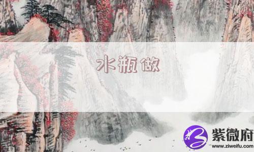 水瓶做