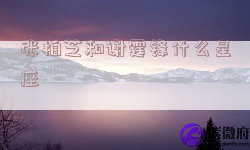 张柏芝和谢霆锋什么星座