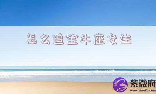 怎么追金牛座女生