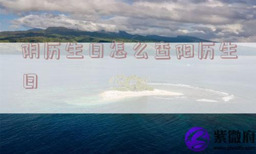 阴历生日怎么查阳历生日