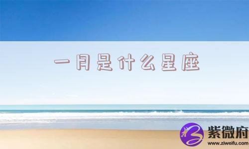 一月是什么星座