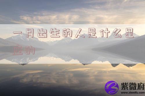 一月出生的人是什么星座的