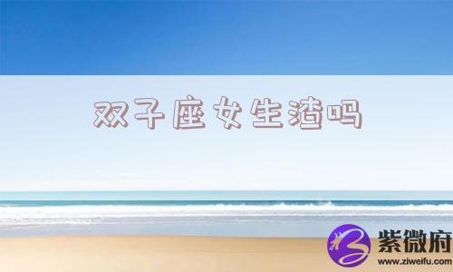 双子座女生渣吗