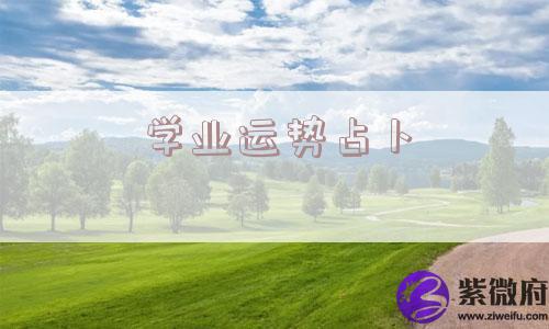 学业运势占卜