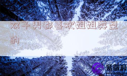 双子男都喜欢姐姐类型的