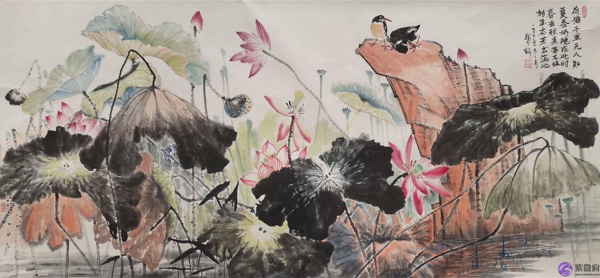 德正传风骨，荷影映清廉——西海岸书画名家莲花展