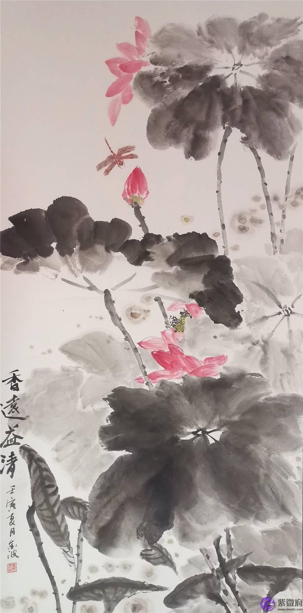 德正传风骨，荷影映清廉——西海岸书画名家莲花展