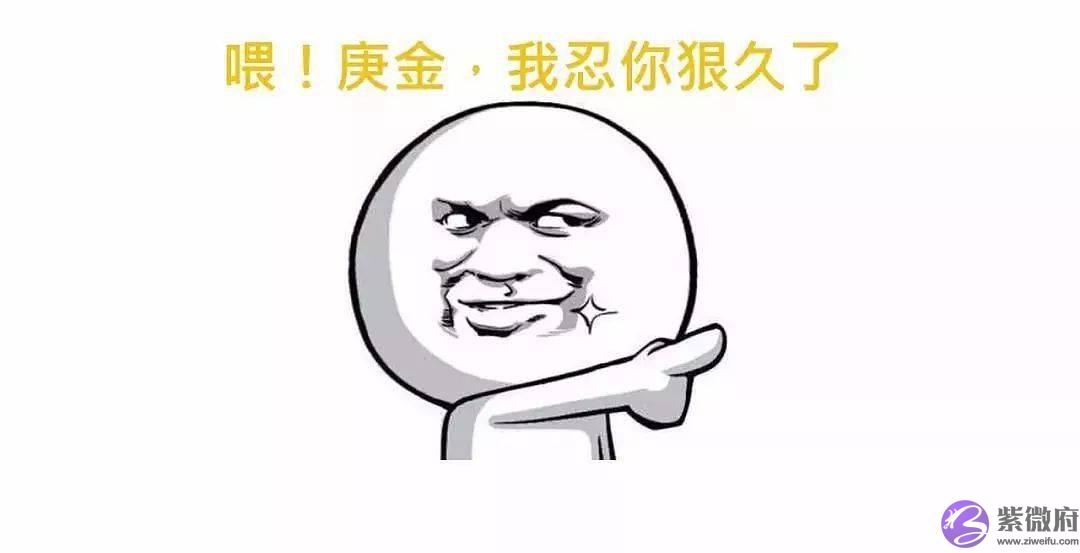 喂！庚金，我忍你很久了