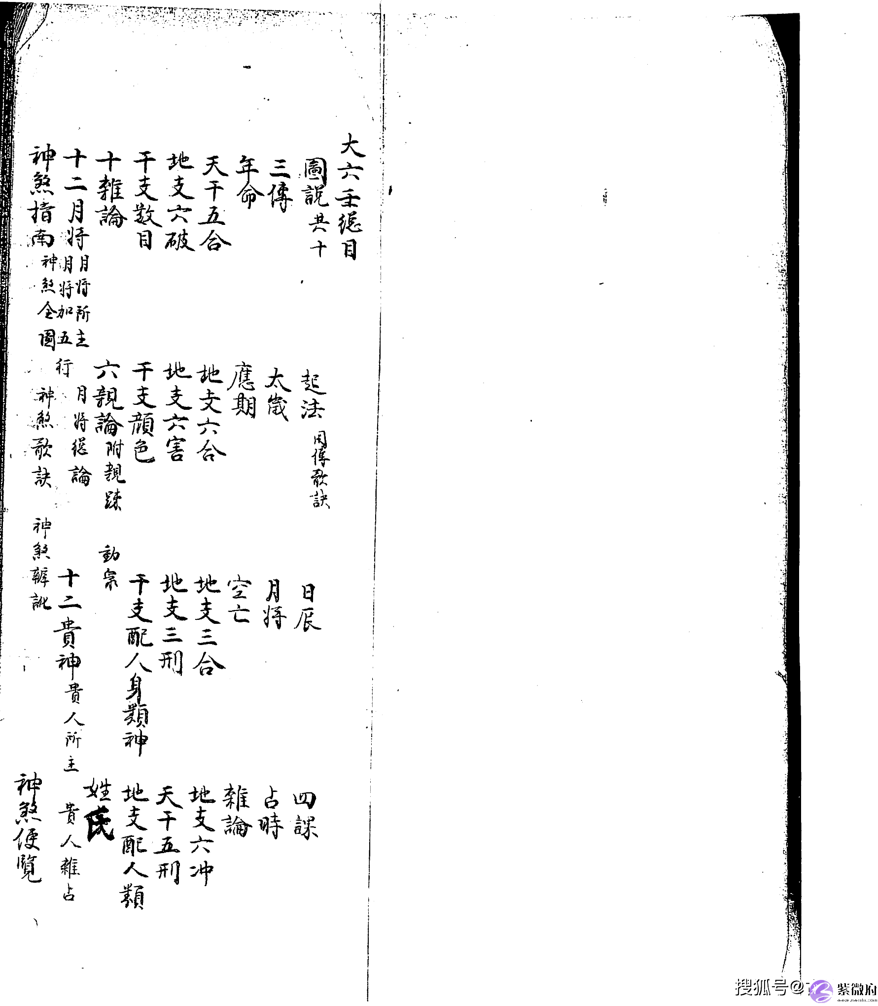 清手抄本六壬古籍《大六壬彙集壬课宫商角羽 》