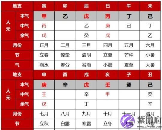 第十章 地支藏干和十二长生