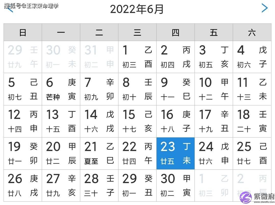 老黄历查询黄道吉日 每日运程 宜忌吉凶解读 农历五月二十五 2022.6.23