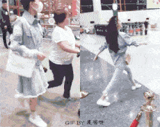 欧阳娜娜模仿刘诗诗走路，跳舞出身的她们走路都这麽特色？