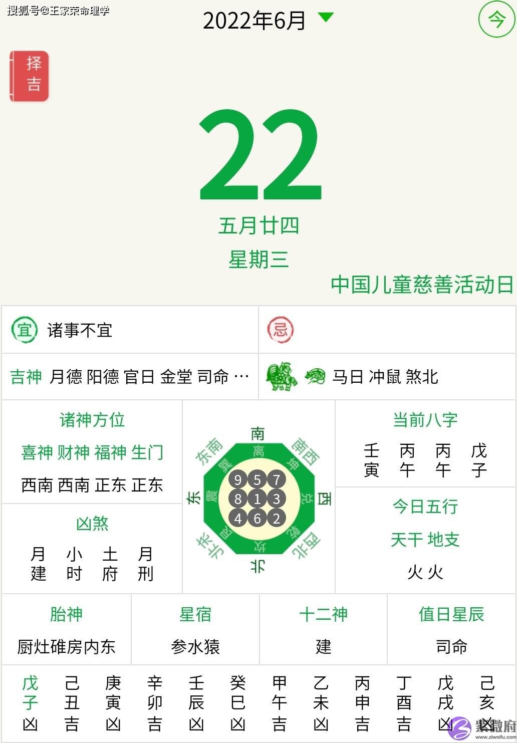 今日黄历万年历查询 生肖运势吉时 宜忌吉凶 农历五月二十四吉日 2022.6.22