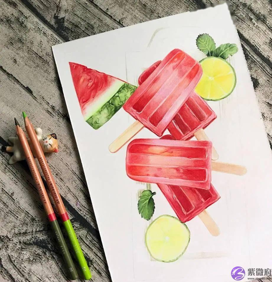 彩铅手绘之24节气-小暑