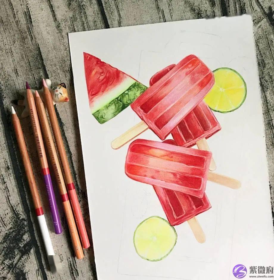 彩铅手绘之24节气-小暑