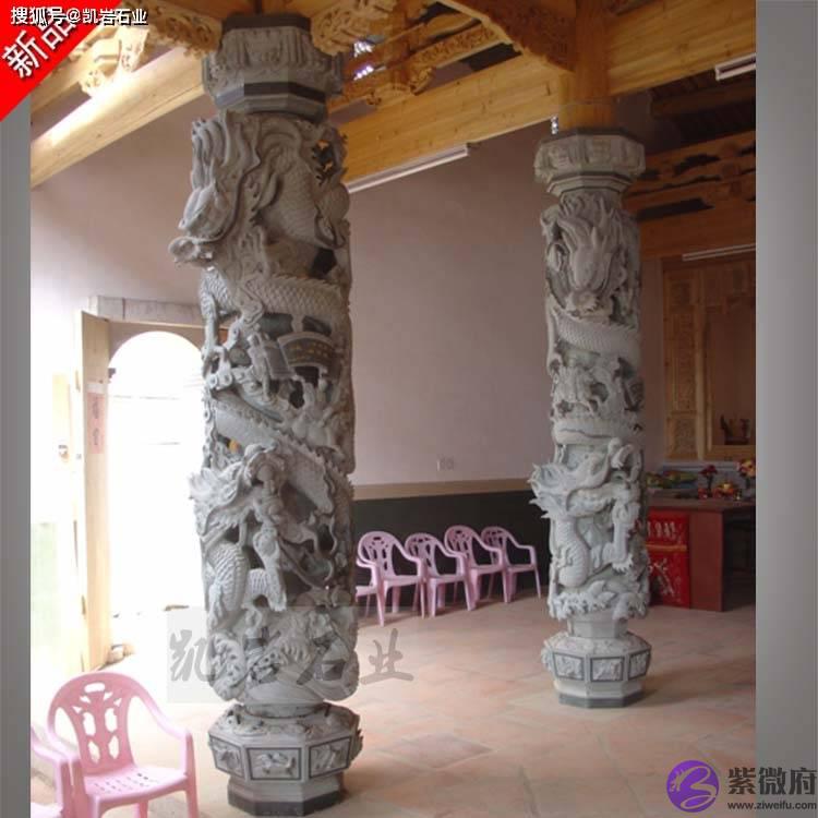 石雕十二生肖文化柱的简单介绍