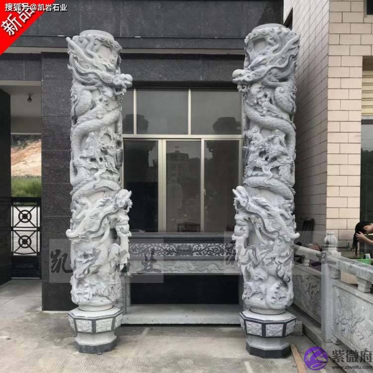 石雕十二生肖文化柱的简单介绍