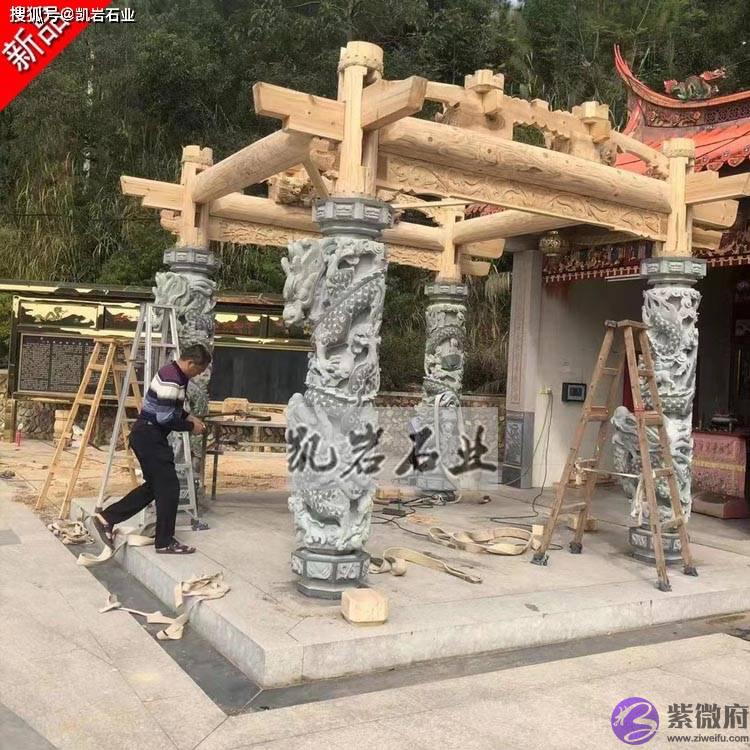 石雕十二生肖文化柱的简单介绍